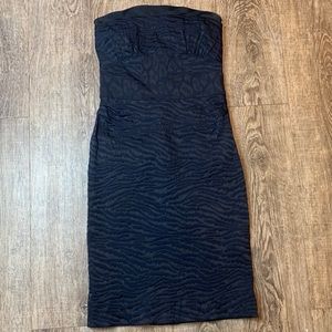 DVF Tiaraja Strapless Animal Print Dress